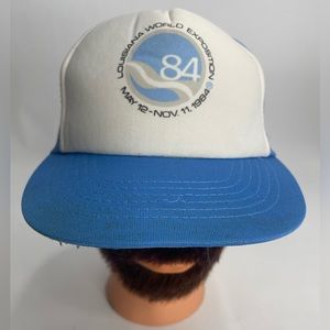 Rare Vintage 1984 Louisiana World Exposition Trucker SnapBack Hat 80s Cap